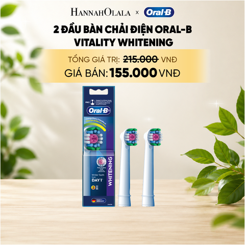  [FLASH DEAL] 2 ĐẦU BÀN CHẢI ĐIỆN ORAL-B VITALITY – SENSITIVE / WHITENING / DEEP CLEAN _ A71 