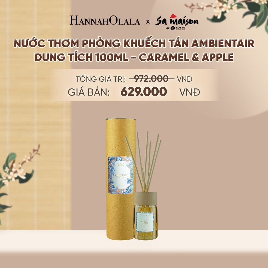  NƯỚC THƠM PHÒNG KHUẾCH TÁN AMBIENTAIR, DUNG TÍCH 100ML - DEAL 3 - A1810 