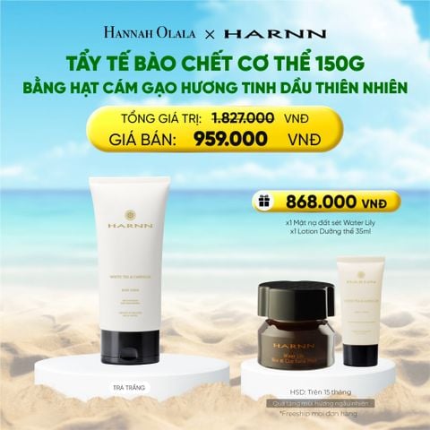  A1121_DEAL 3: TẨY TẾ BÀO CHẾT CƠ THỂ BODY SCRUB 150G BẰNG HẠT CÁM GẠO HƯƠNG TINH DẦU THIÊN NHIÊN 