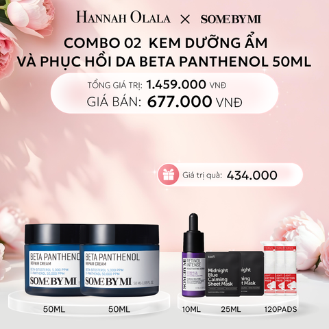  E10: DEAL 3: COMBO 02 KEM DƯỠNG SOME BY MI BETA PANTHENOL REPAIR CREAM 50ML 