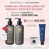  E467_DEAL 3: COMBO GEL TẮM HARNN GIÚP LÀM SẠCH VÀ NUÔI DƯỠNG LÀN DA 250ML & SỮA DƯỠNG THỂ HARNN ĐÁNH BAY LÀN DA NỨT NẺ 250ML 