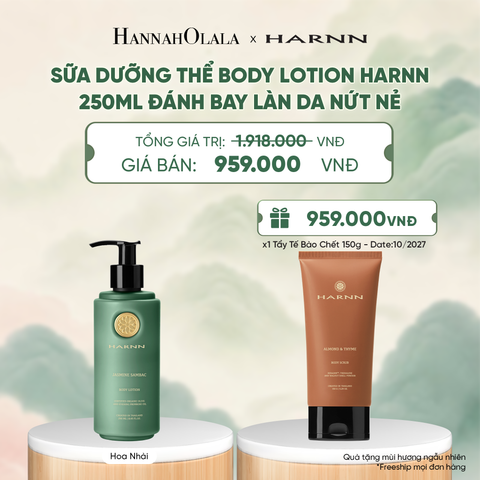  SỮA DƯỠNG THỂ BODY LOTION HARNN 250ML ĐÁNH BAY LÀN DA NỨT NẺ - A4055 