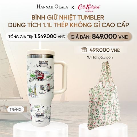  BÌNH GIỮ NHIỆT TUMBLER CATH KIDSTON DUNG TÍCH 1.1L THÉP KHÔNG GỈ CAO CẤP _ DEAL 3 