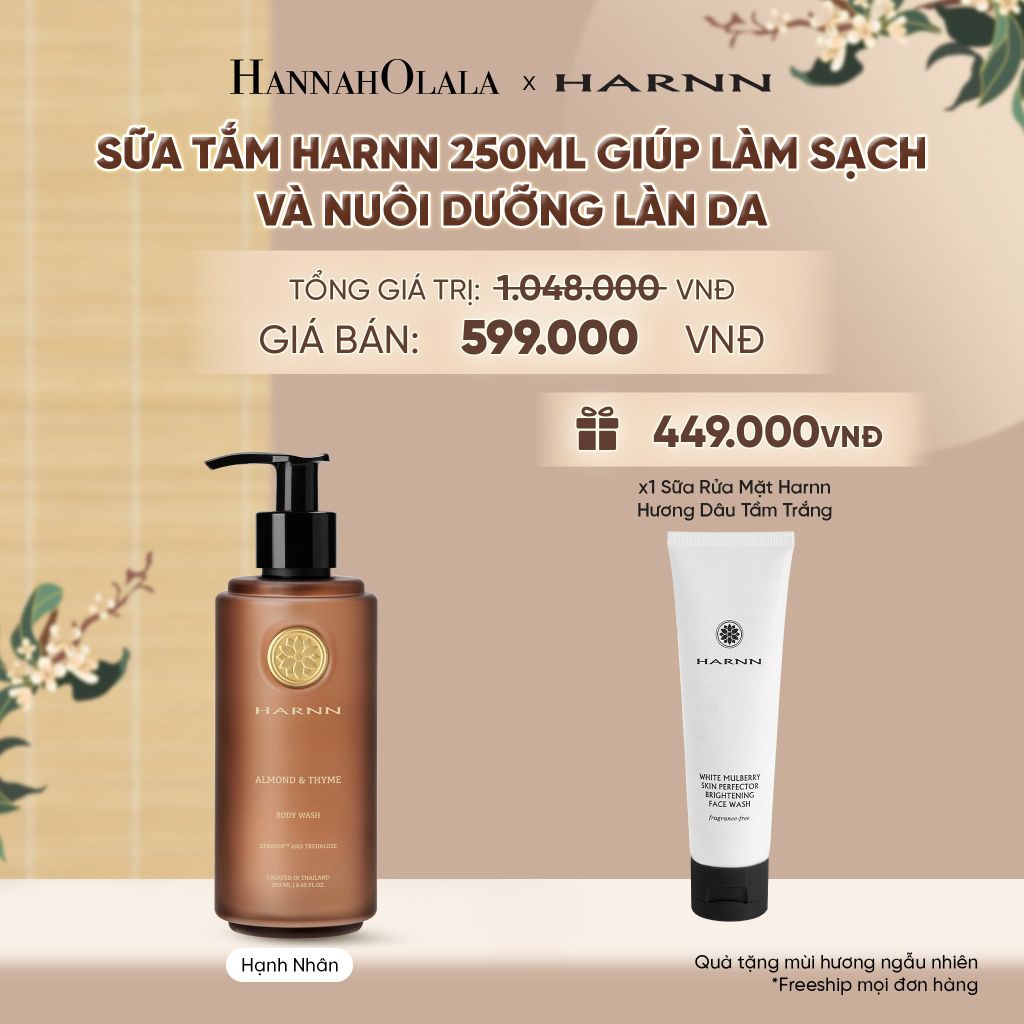  SỮA TẮM HARNN 250ML GIÚP LÀM SẠCH VÀ NUÔI DƯỠNG LÀN DA - A2348 