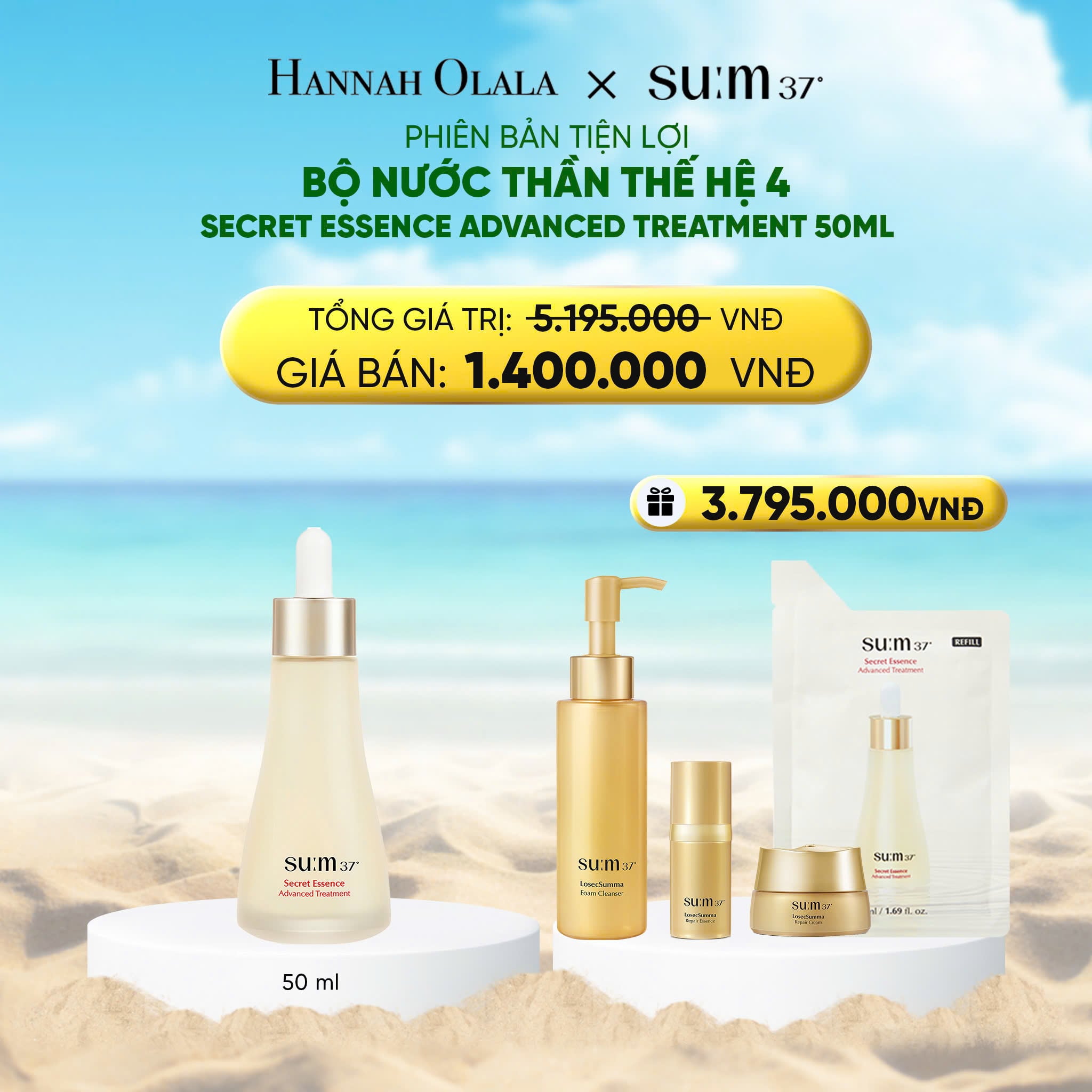 Serum SU:M37º Secret Essence Advanced Treatment 50ml