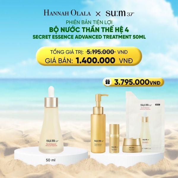  PHIÊN BẢN TIỆN LỢI - BỘ NƯỚC THẦN THẾ HỆ 4 SU:M37º SECRET ESSENCE ADVANCED TREATMENT 50ML 