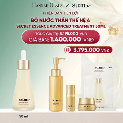 DEAL 30: PHIÊN BẢN TIỆN LỢI - BỘ NƯỚC THẦN THẾ HỆ 4 SU:M37º SECRET ESSENCE ADVANCED TREATMENT 50ML 