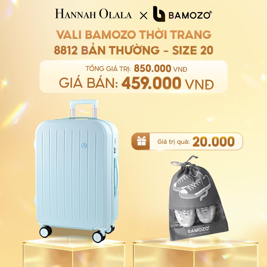  C278_DEAL 4: VALI BAMOZO 8812 BẢN THƯỜNG (TẶNG 2 TÚI ĐỰNG GIÀY) 