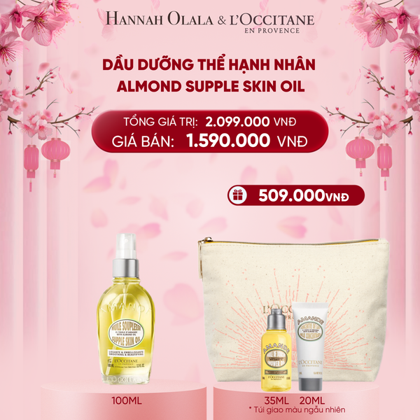  DEAL 3: DẦU DƯỠNG THỂ HẠNH NHÂN LOCCITANE 100ML 