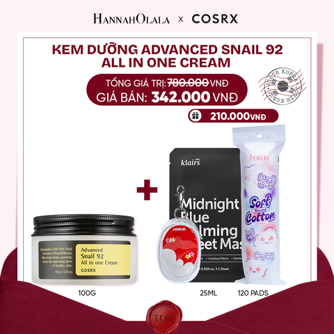  COSRX KEM DƯỠNG ADVANCED SNAIL 92 ALL IN ONE CREAM 100G_M3 