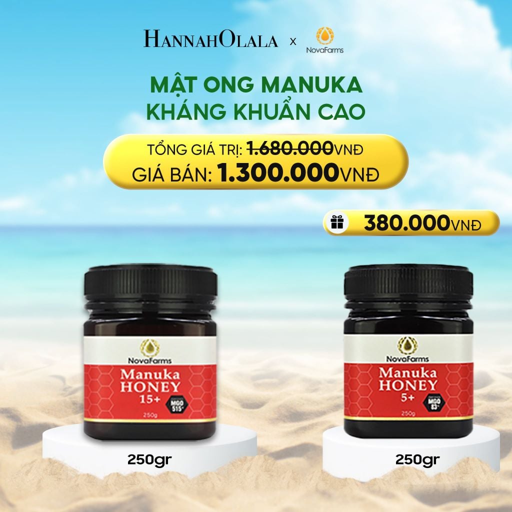  DEAL 3: MẬT ONG MANUKA NOVAFARM – KHÁNG KHUẨN CAO 