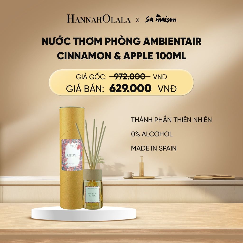  DEAL 4: NƯỚC THƠM PHÒNG KHUẾCH TÁN AMBIENTAIR, DUNG TÍCH 100ML 