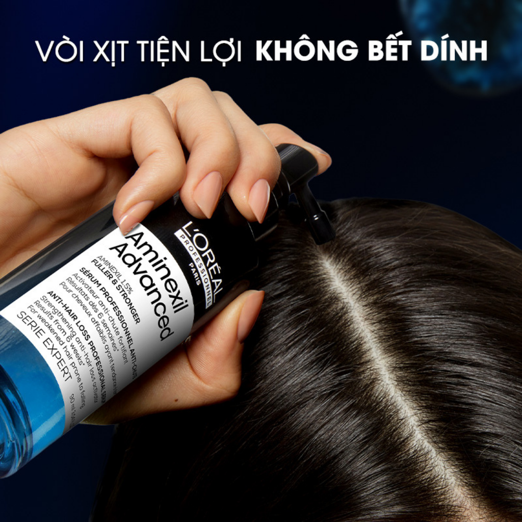  DEAL 10: [MỞ BÁN ĐỘC QUYỀN] TINH CHẤT XỊT GIẢM RỤNG TÓC CHUYÊN NGHIỆP L'ORÉAL PROFESSIONNEL AMINEXIL ADVANCED 90ml 
