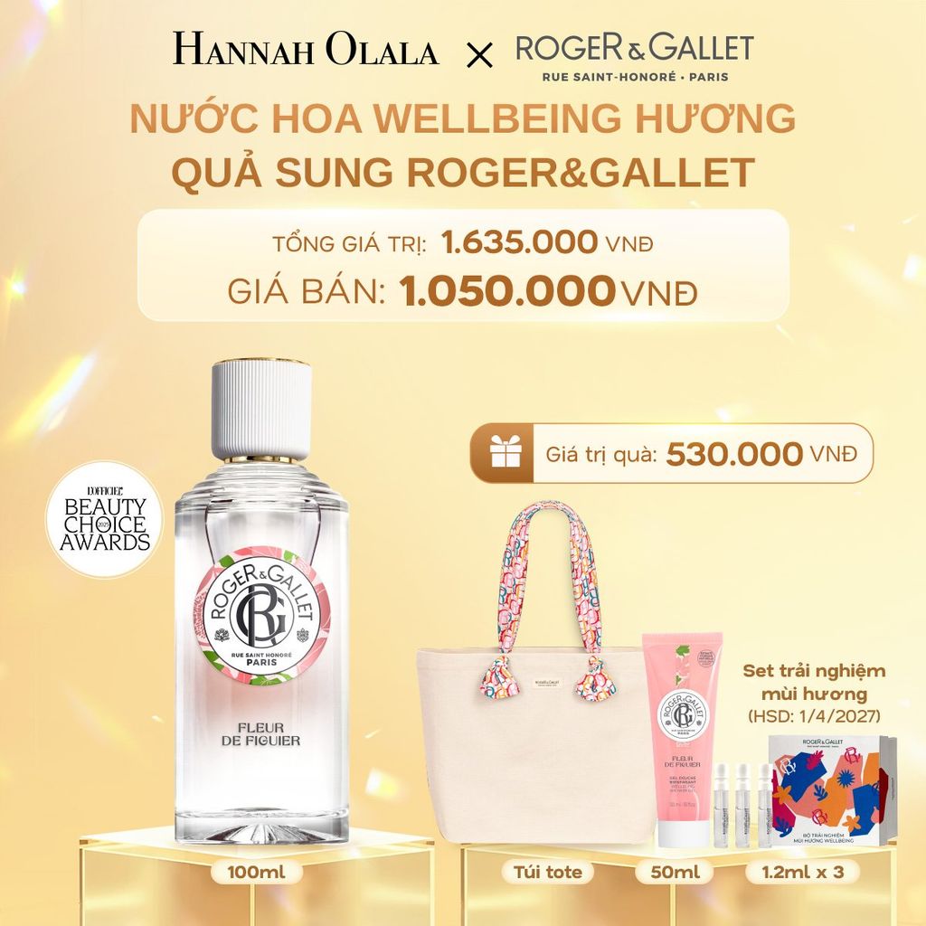  C361_DEAL 2: NƯỚC HOA WELLBEING ROGER&GALLET 100ML 