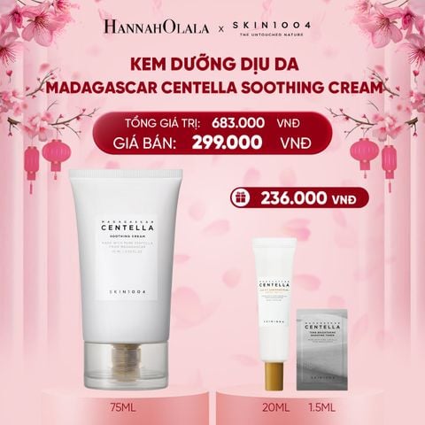  DEAL 3: SKIN1004 KEM DƯỠNG MADAGASCAR CENTELLA SOOTHING CREAM 75ML 