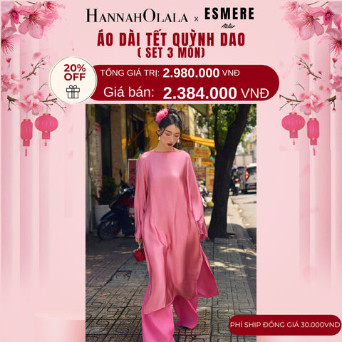  A621_DEAL 3: SET ÁO DÀI 3 MÓN QUỲNH DAO 