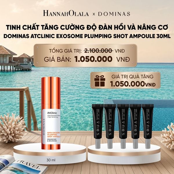  TINH CHẤT TĂNG CƯỜNG ĐỘ ĐÀN HỒI VÀ NÂNG CƠ DOMINAS ATCLINIC EXOSOME PLUMPING SHOT AMPOULE 30ML_ D938 