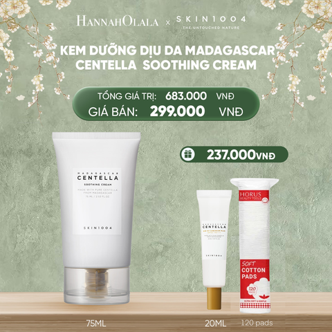  DEAL 3: SKIN1004 KEM DƯỠNG MADAGASCAR CENTELLA SOOTHING CREAM 75ML 