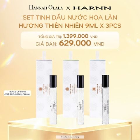  DEAL 4: SET TINH DẦU NƯỚC HOA LĂN HARNN (9ml x 3pcs) 