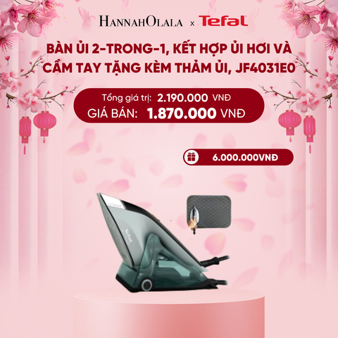  DEAL 2: BÀN ỦI 2-TRONG-1, KẾT HỢP ỦI HƠI VÀ CẦM TAY TẶNG KÈM THẢM ỦI, JF4031E0 