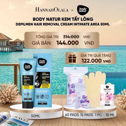  BODY NATUR KEM TẨY LÔNG DEPILMEN HAIR REMOVAL CREAM INTIMATE AREA 50ML (IP04)_ D550 