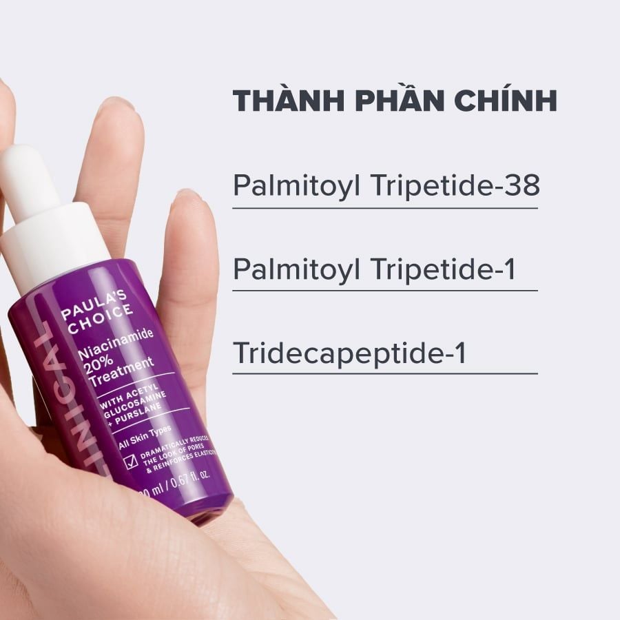  DEAL 4: TINH CHẤT SE KHÍT LỖ CHÂN LÔNG VÀ LÀM MỜ THÂM MỤN NIACINAMIDE 20% 20ML 