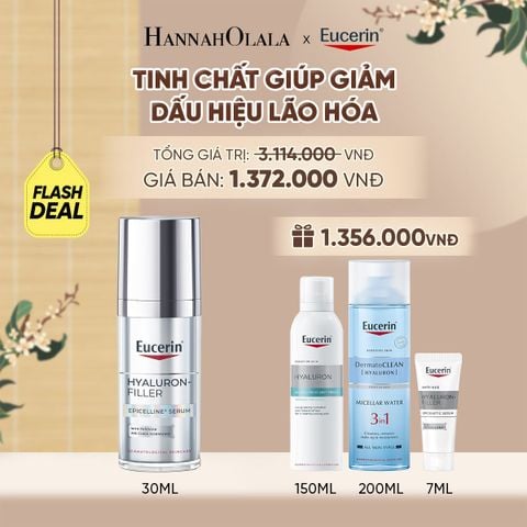  FD TINH CHẤT GIẢM DẤU HIỆU LÃO HÓA HYALURON-FILLER EPICELLINE 30ML TẶNG XỊT DƯỠNG ẨM 150ML & NƯỚC TẨY TRANG CHO DA NHẠY CẢM 200ML - A1217 