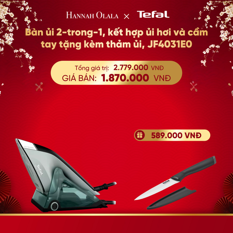  DEAL 2: BÀN ỦI 2-TRONG-1, KẾT HỢP ỦI HƠI VÀ CẦM TAY TẶNG KÈM THẢM ỦI, JF4031E0 