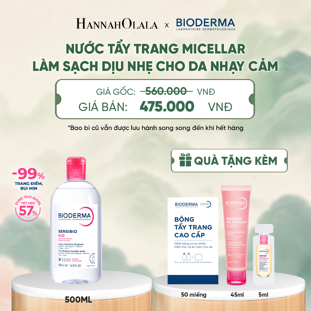  NƯỚC TẨY TRANG MICELLAR LÀM SẠCH DỊU NHẸ CHO DA NHẠY CẢM - DEAL 3 - A211 