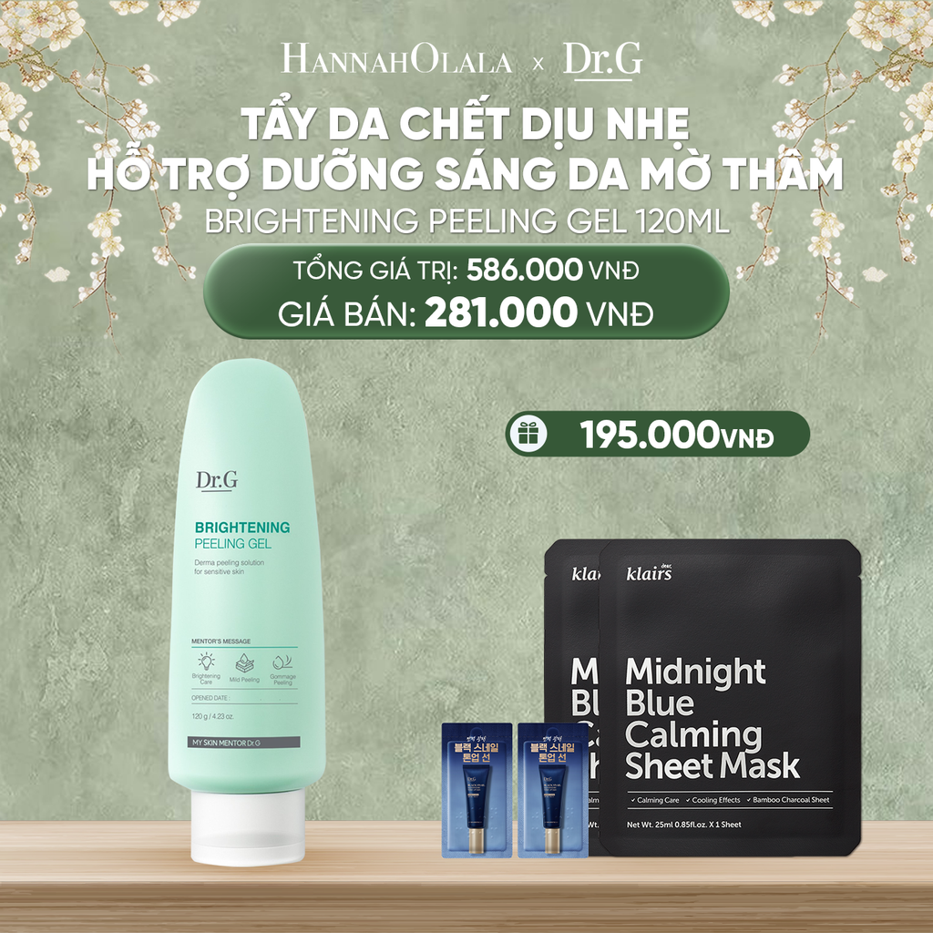  DEAL 3: TẨY DA CHẾT DR.G BRIGHTENING PEELING GEL 120G (NEW) 