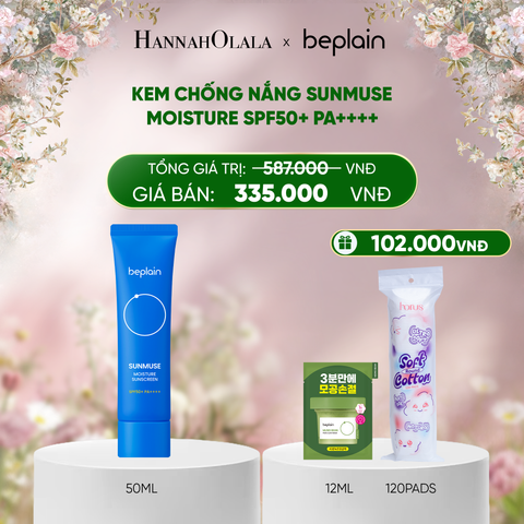  E1452_DEAL 3: KEM CHỐNG NẮNG BEPLAIN SUNMUSE SUNSCREEN SPF50+ PA++++ 50ML PHÂN LOẠI BẤT KÌ 