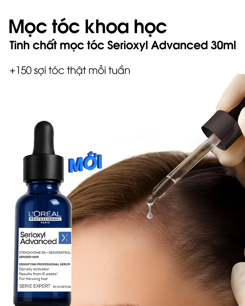  DEAL 13: [PHIÊN BẢN TRẢI NGHIỆM] TINH CHẤT HỖ TRỢ MỌC TÓC L'ORÉAL PROFESSIONNEL SERIOXYL ADVANCED 30ML 