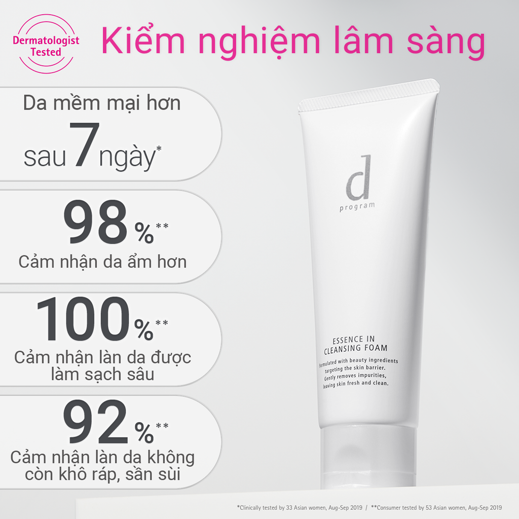  A39: DEAL 6: COMBO SỮA RỬA MẶT SIÊU BỌT D PROGRAM CLEANSING FOAM 120G 