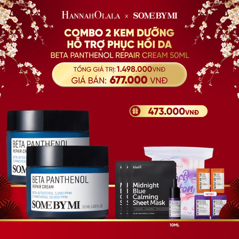  DEAL 3: COMBO 02 PCS KEM DƯỠNG ẨM VÀ PHỤC HỒI DA SOME BY MI BETA PANTHENOL 50ML 