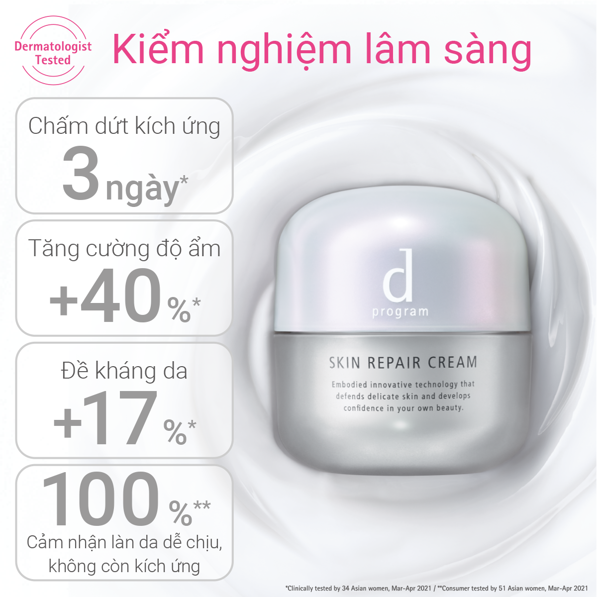  A36_DEAL 5: KEM DƯỠNG ẨM VÀ PHỤC HỒI DA D PROGRAM SKIN REPAIR CREAM 45G 