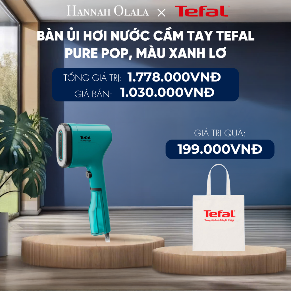  BÀN ỦI HƠI NƯỚC CẦM TAY TEFAL PURE POP - DEAL 2 