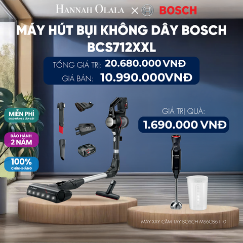  MÁY HÚT BỤI KHÔNG DÂY BOSCH BCS712XXL 