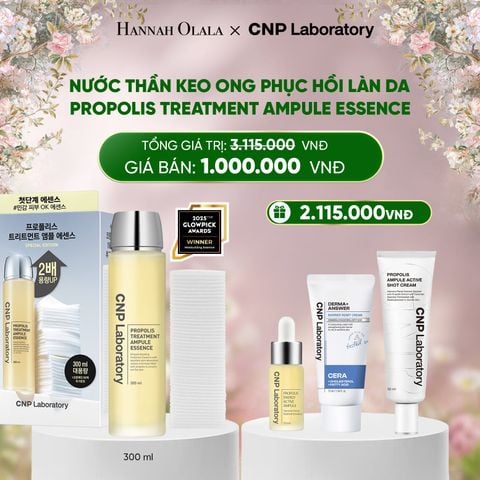  DEAL 52: JUMBO SIZE - BỘ NƯỚC THẦN KEO ONG PHỤC HỒI LÀN DA CNP PROPOLIS TREATMENT AMPULE ESSENCE 300ML 