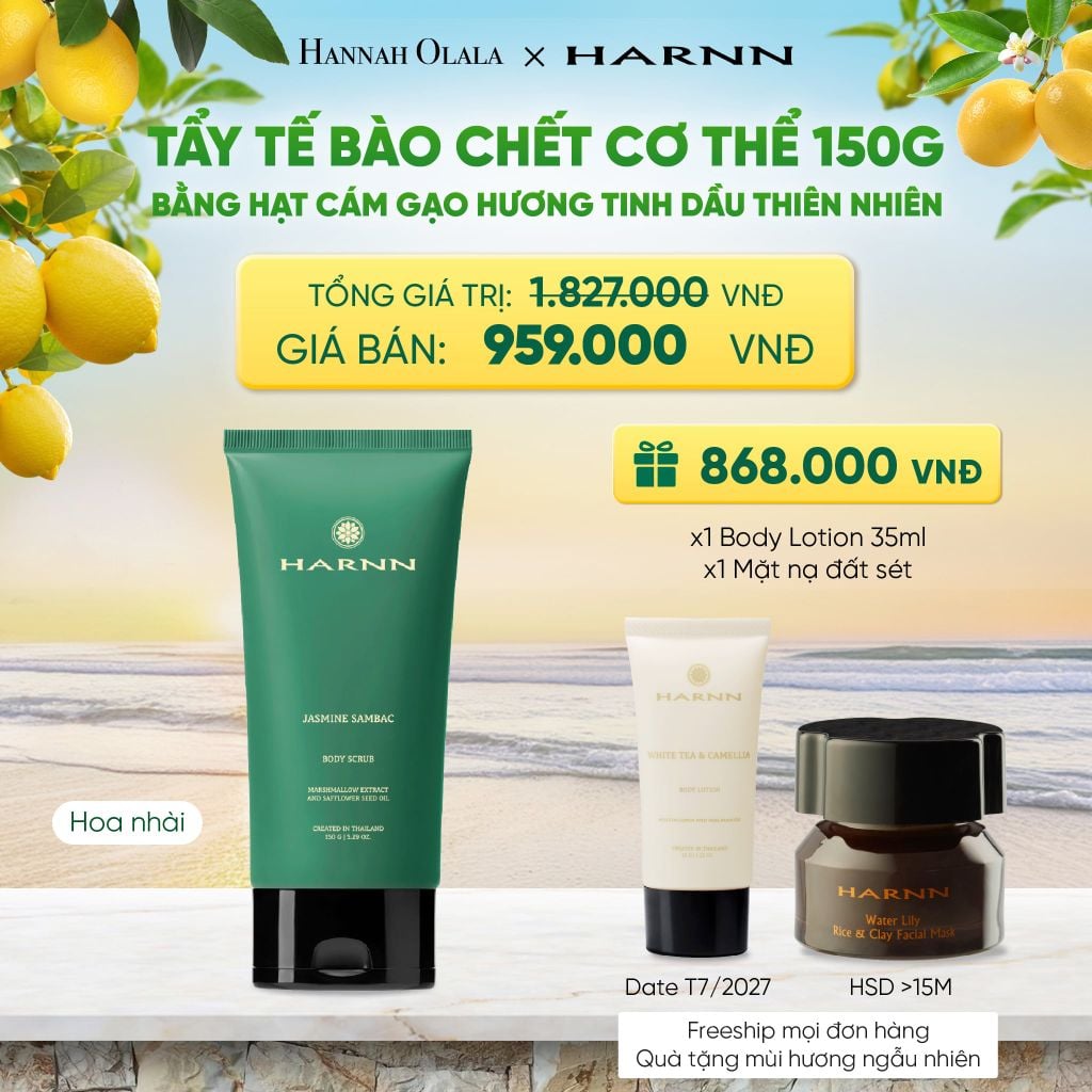  TẨY TẾ BÀO CHẾT CƠ THỂ BODY SCRUB 150G BẰNG HẠT CÁM GẠO HƯƠNG TINH DẦU THIÊN NHIÊN 