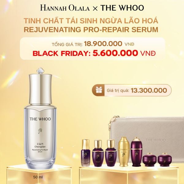  DEAL 3: TINH CHẤT TÁI SINH NGỪA LÃO HOÁ THE WHOO CHEONGIDAN REJUVENATING PRO-REPAIR SERUM 50ML 