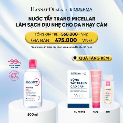  NƯỚC TẨY TRANG MICELLAR LÀM SẠCH DỊU NHẸ CHO DA NHẠY CẢM 