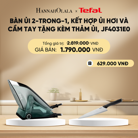 DEAL 2: BÀN ỦI 2-TRONG-1, KẾT HỢP ỦI HƠI VÀ CẦM TAY TẶNG KÈM THẢM ỦI, JF4031E0 