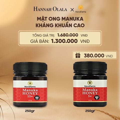  MẬT ONG MANUKA NOVAFARM – KHÁNG KHUẨN CAO - E14 