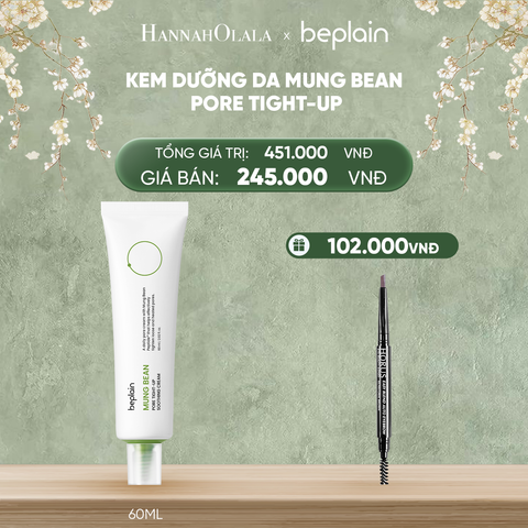  DEAL 2: BEPLAIN KEM DƯỠNG DA MUNG BEAN PORE TIGHT-UP SOOTHING CREAM 60ML 