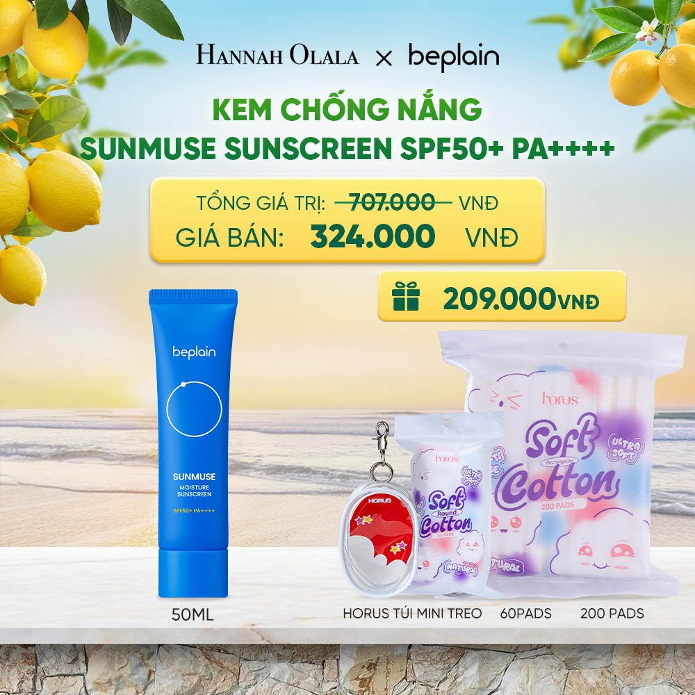  KEM CHỐNG NẮNG BEPLAIN SUNMUSE SUNSCREEN SPF50+ PA++++ 50ML PHÂN LOẠI BẤT KÌ - A379 