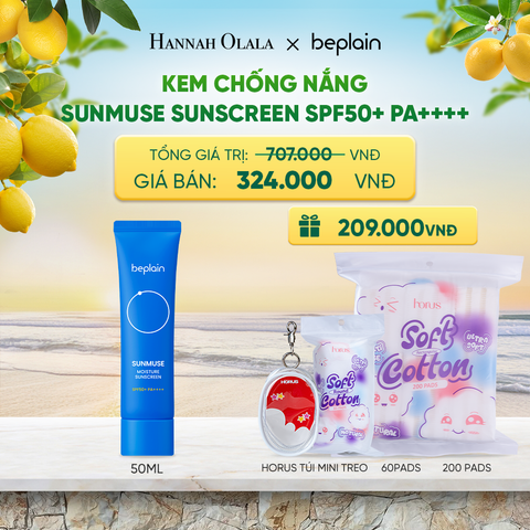  KEM CHỐNG NẮNG BEPLAIN SUNMUSE SUNSCREEN SPF50+ PA++++ 50ML PHÂN LOẠI BẤT KÌ - A379 