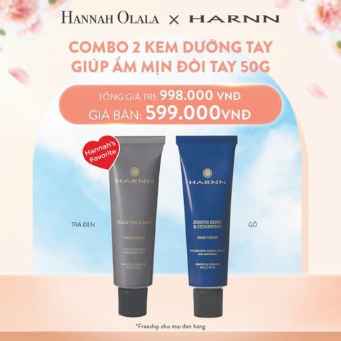  A342_DEAL 3: COMBO 2 KEM DƯỠNG TAY HARNN GIÚP ẨM MỊN ĐÔI TAY 50G 