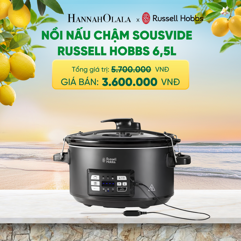  NỒI NẤU CHẬM SOUSVIDE RUSSELL HOBBS 25630-56 6,5L - A2636 