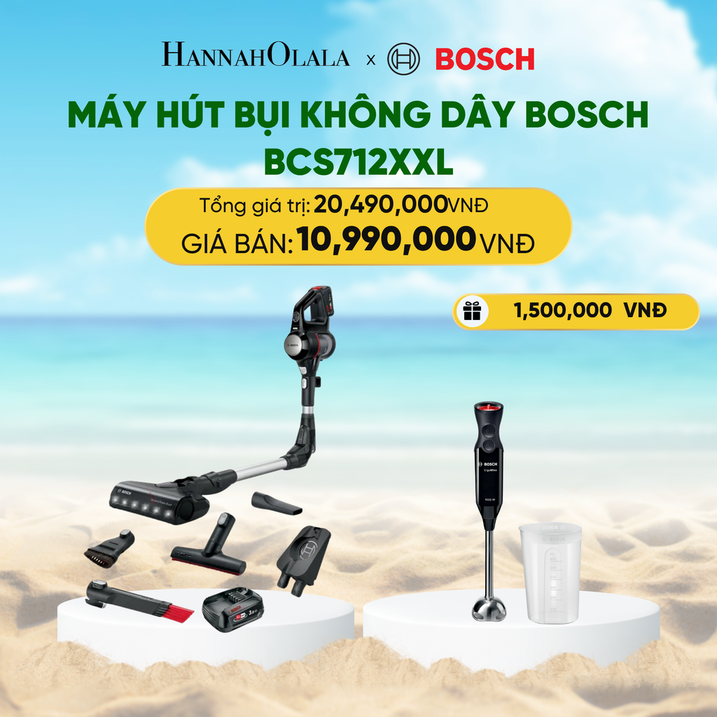  A1515_DEAL 3: MÁY HÚT BỤI KHÔNG DÂY BOSCH BCS712XXL 