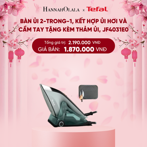  DEAL 2: BÀN ỦI 2-TRONG-1, KẾT HỢP ỦI HƠI VÀ CẦM TAY TẶNG KÈM THẢM ỦI, JF4031E0 